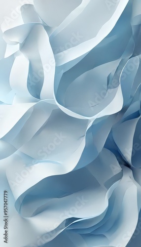 abstract blue background with white paper texture