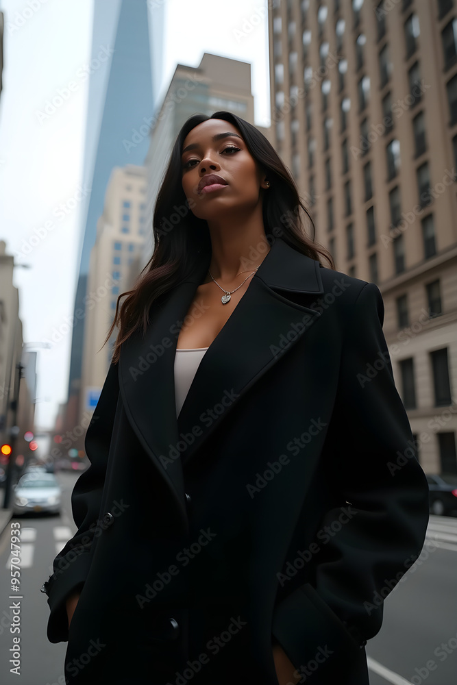 Portrait of a black businesswoman in the city Portrait of a black businesswoman in the city