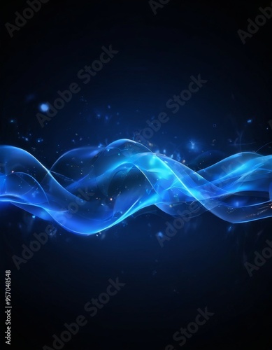 abstract blue wave background