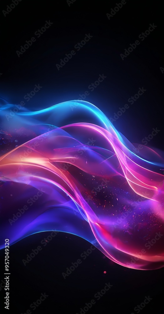 abstract background with colorful lines and smoke abstract background with colorful lines and smoke