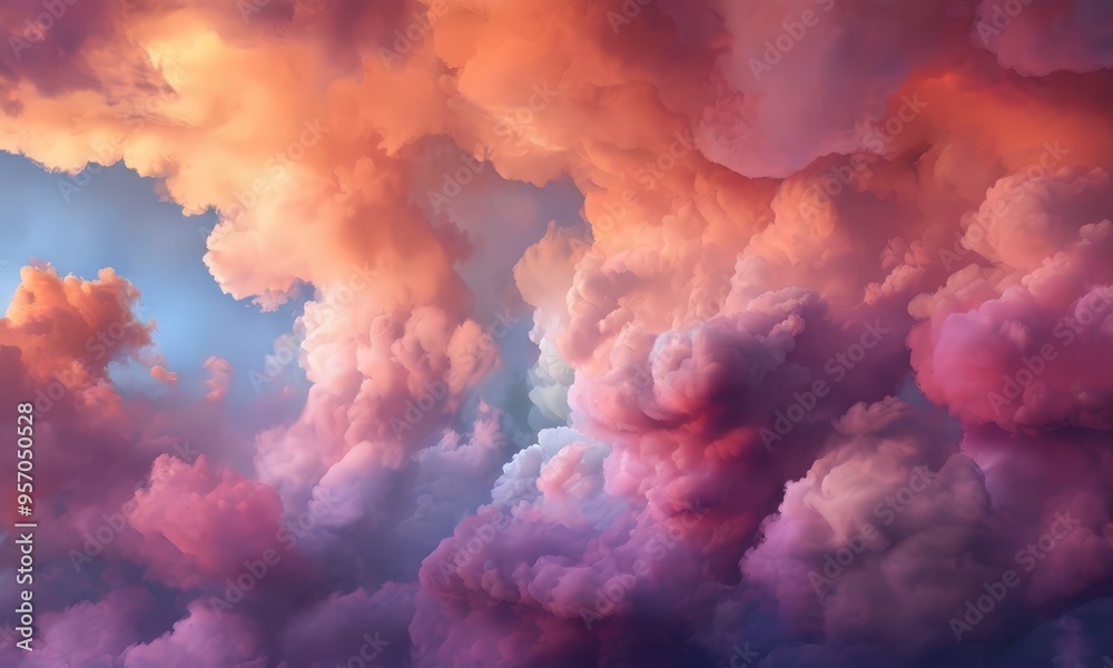 colorful sky with clouds colorful sky with clouds