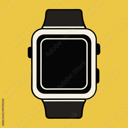 smartwatch vector, smartwatch icon set. simple icon. vector illustration color editable