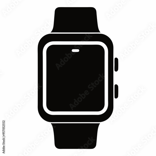 smartwatch vector, smartwatch icon set. simple icon. vector illustration color editable