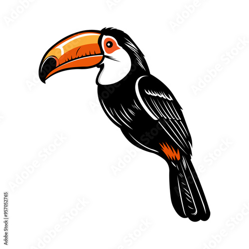 toucan isolated on white background