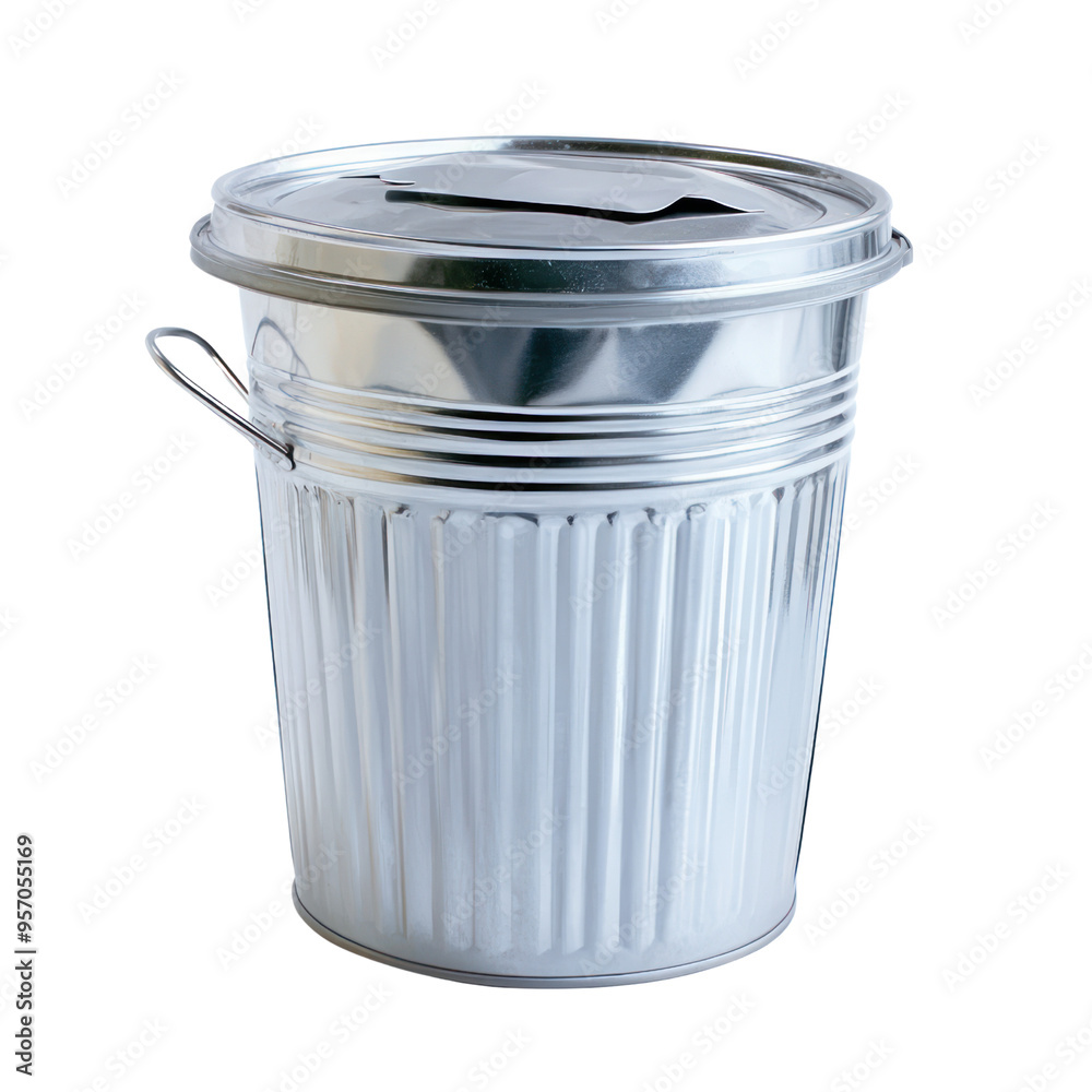 Trash can object isolated on transparent png. Trash can object isolated on transparent png.