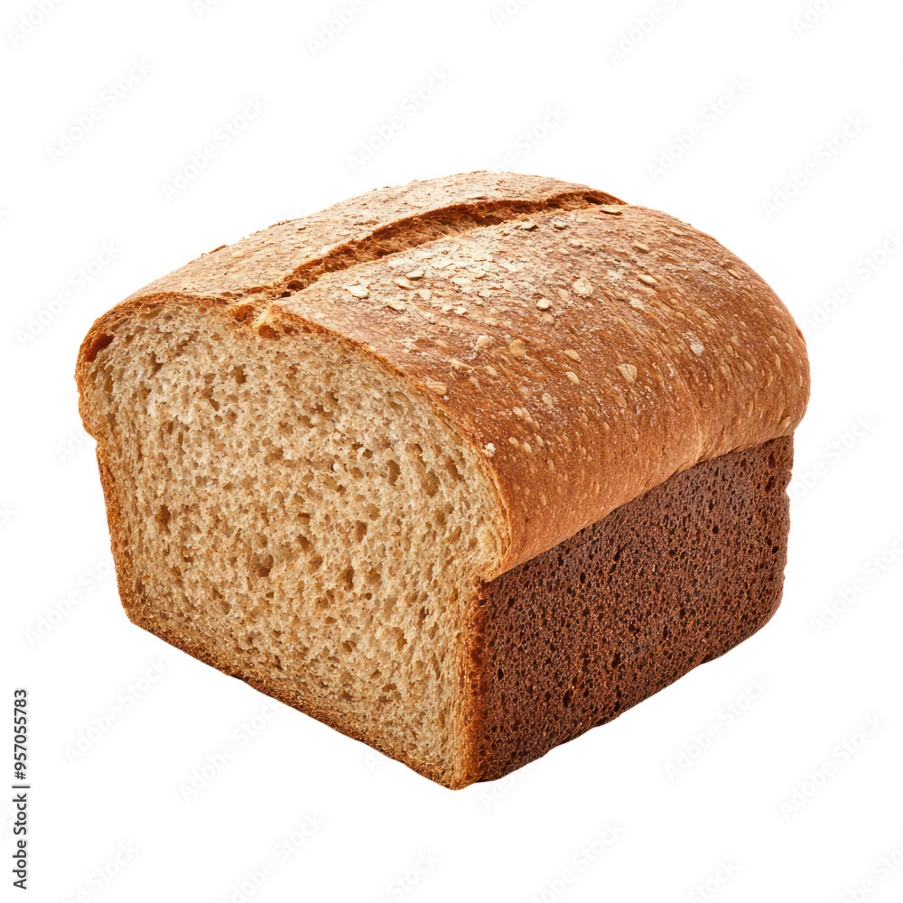 Whole Wheat Bread object isolated on transparent png. Whole Wheat Bread object isolated on transparent png.