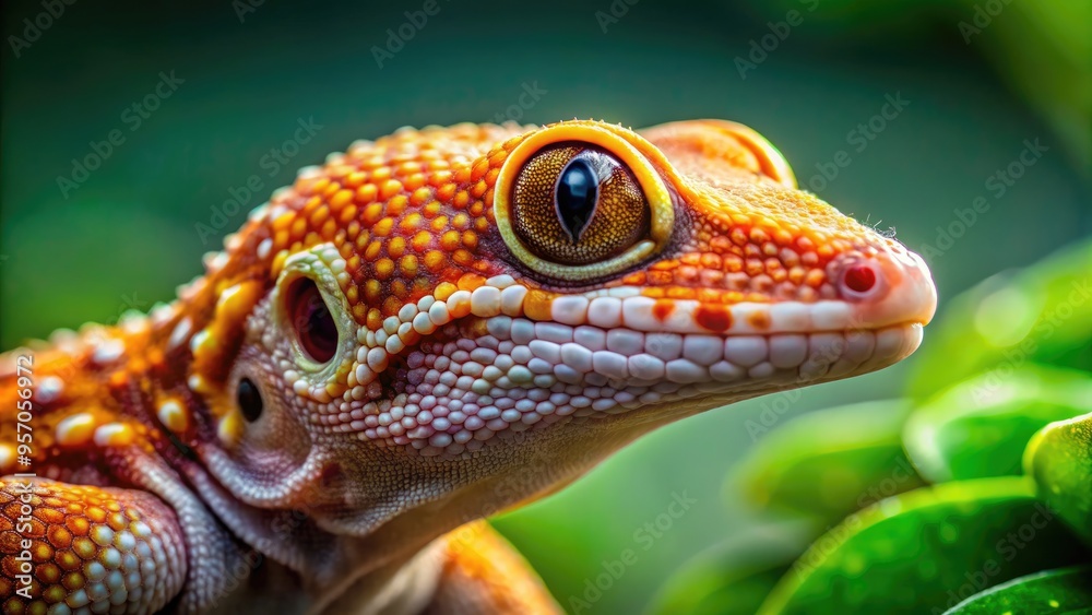 Fototapeta premium Macro+Gecko