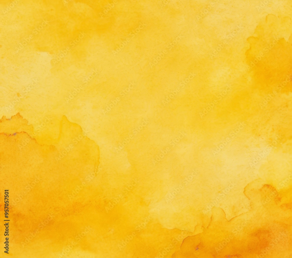 Obraz premium yellow watercolor background with rough texture