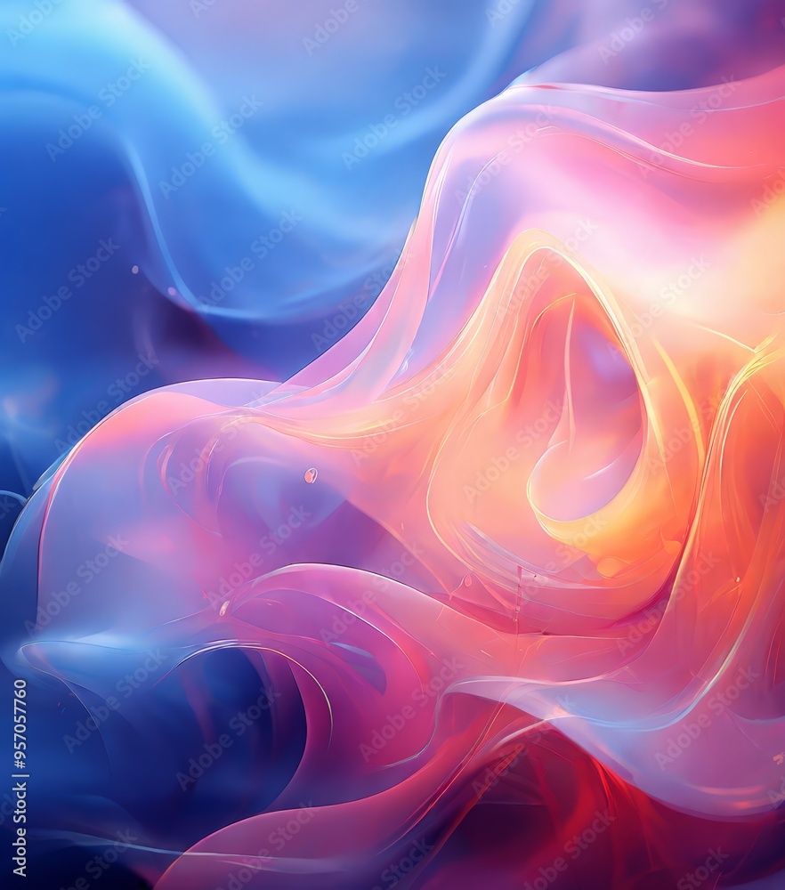 Obraz premium abstract background with colorful liquid