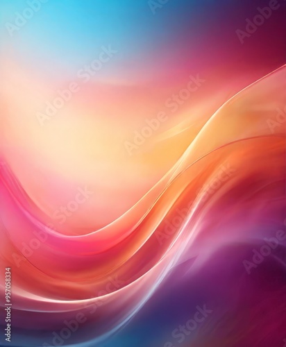 abstract background with colorful waves