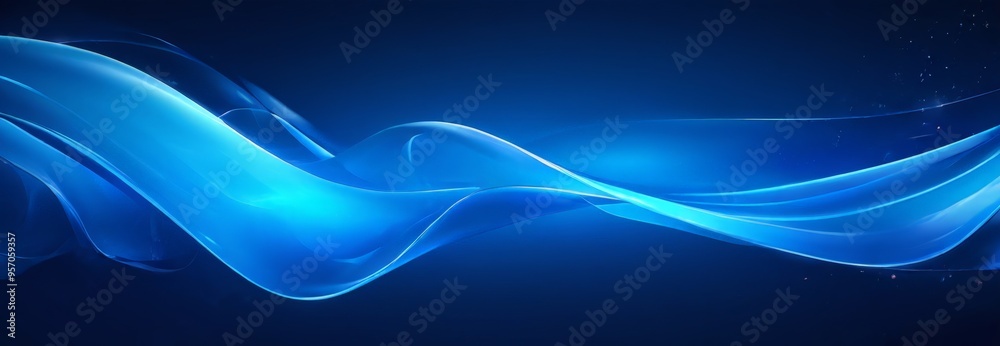 Fototapeta premium abstract blue wave background