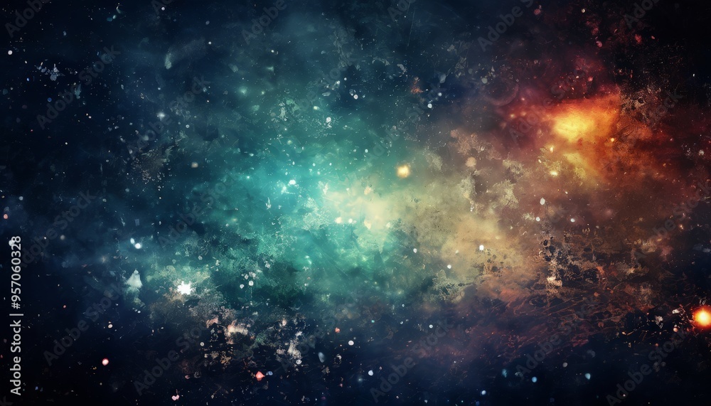 space filled with stars and dust space filled with stars and dust