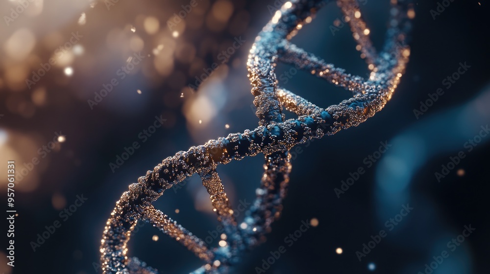 Double Strand DNA Close Up Double Strand DNA Close Up