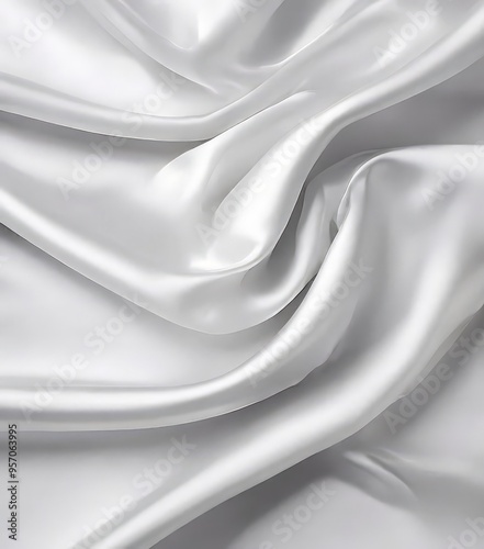 white silk fabric background