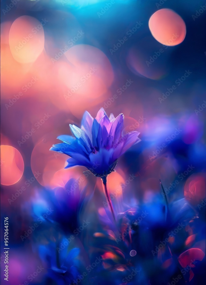 purple flower with blur effect purple flower with blur effect