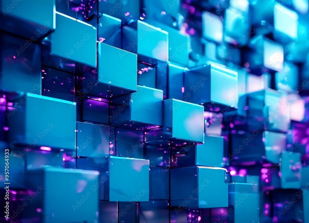 blue cubes wallpaper blue cubes wallpaper