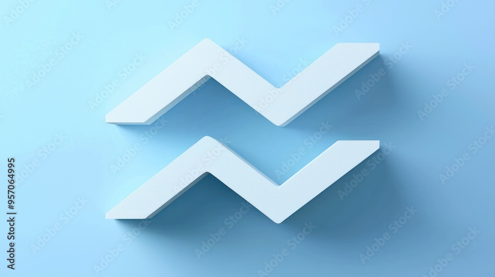 A zigzag icon with a shadow effect, giving it a three-dimensional appearance. A zigzag icon with a shadow effect, giving it a three-dimensional appearance.