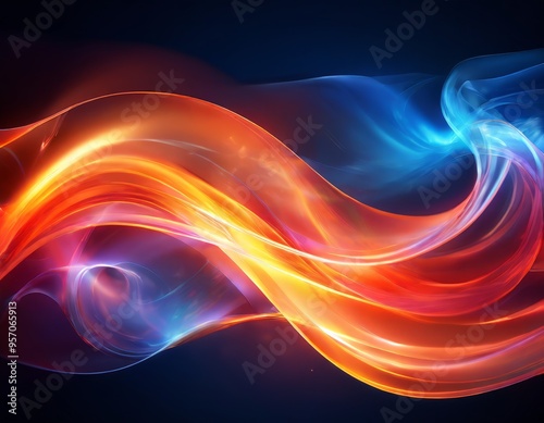 abstract background with colorful smoke