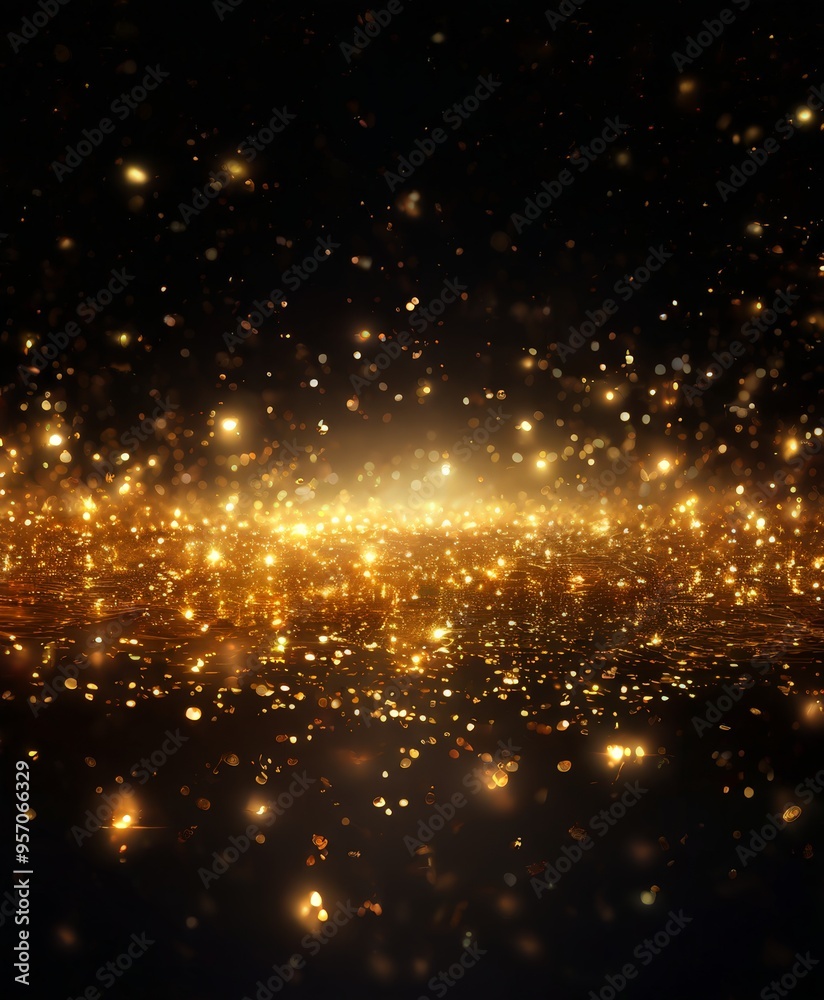 dark background with gold lights dark background with gold lights
