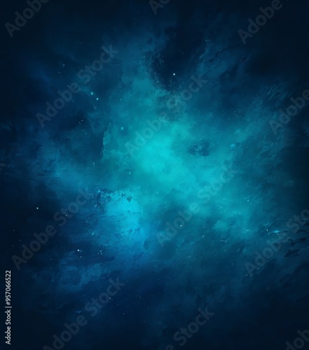 Obraz na płótnie dark blue nebula space background with stars w salonie