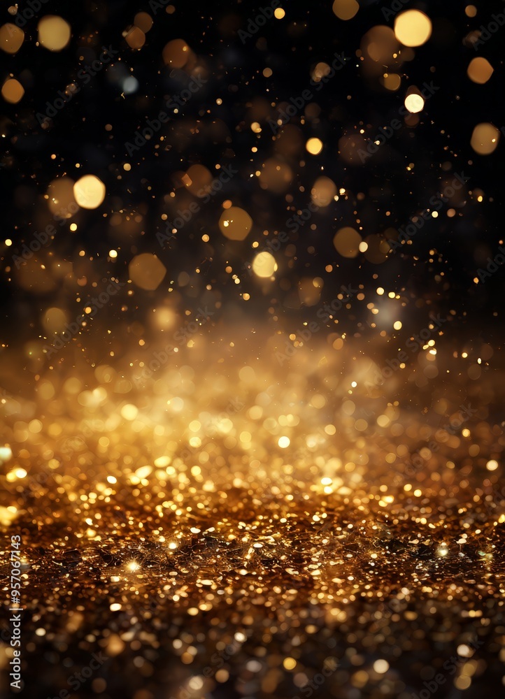 Obraz premium gold glitter background with blur