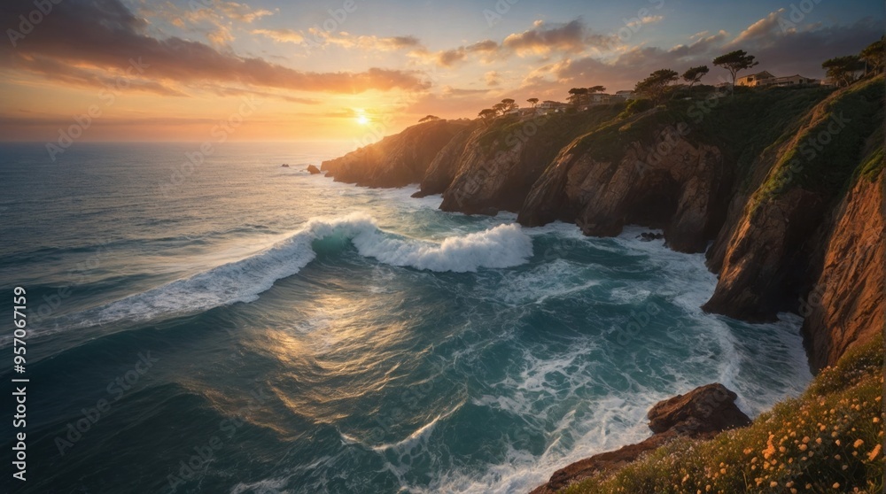 Fototapeta premium Wallpaper, sea coast