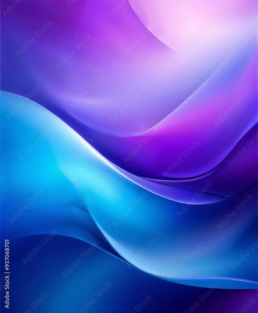 Obraz premium abstract background with blue and purple waves