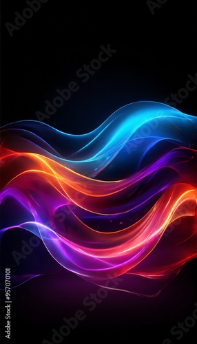 abstract background with colorful lines