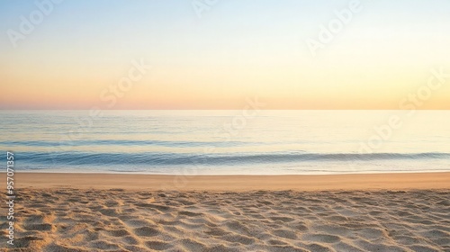 Tranquil Beach at Sunrise