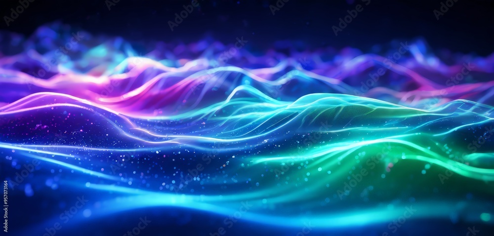 Obraz premium abstract colorful waves background