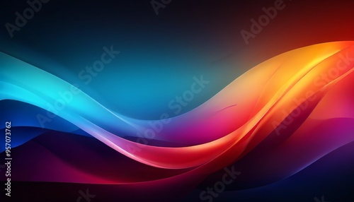 abstract background with colorful waves