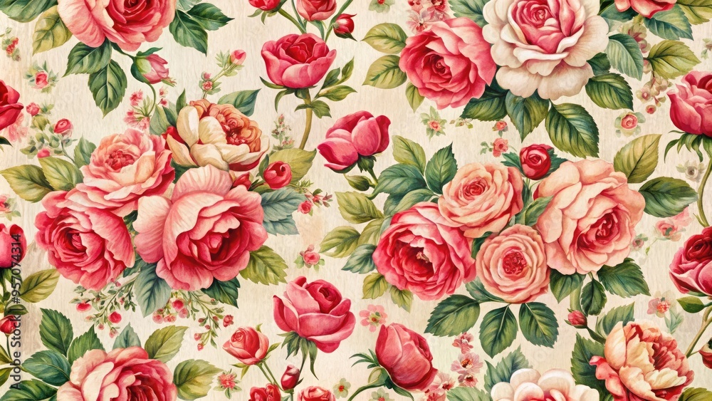 Rose+pattern+textile Rose+pattern+textile