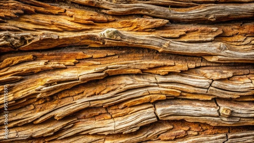 Rugged, weathered tree bark with intricate patterns, ridges, and grooves, showcasing nature's artistry in earthy tones, with subtle texture and natural imperfections visible.