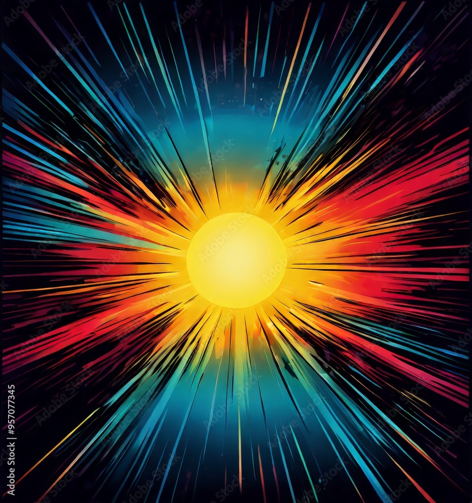 bright explosion light and stars bright explosion light and stars