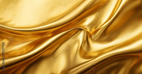 gold silk fabric background