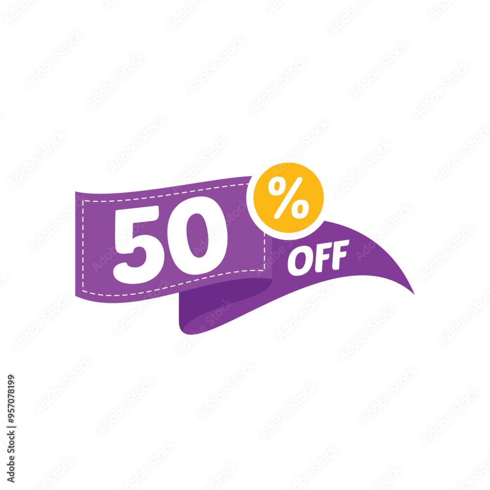 50% Discount Sale Vector Design Collection Template Illustration Flat 50% Discount Sale Vector Design Collection Template Illustration Flat