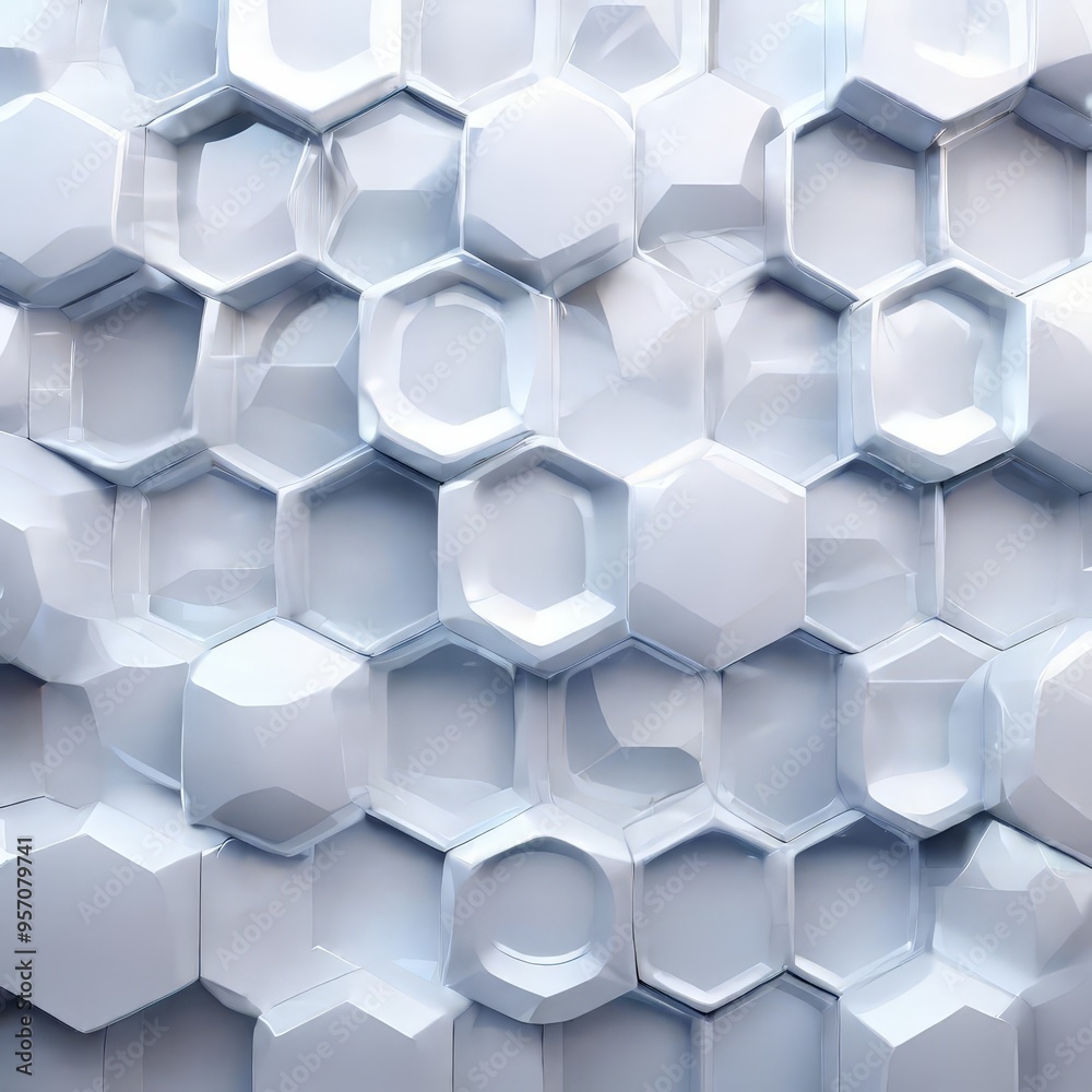 abstract 3d background with hexagons