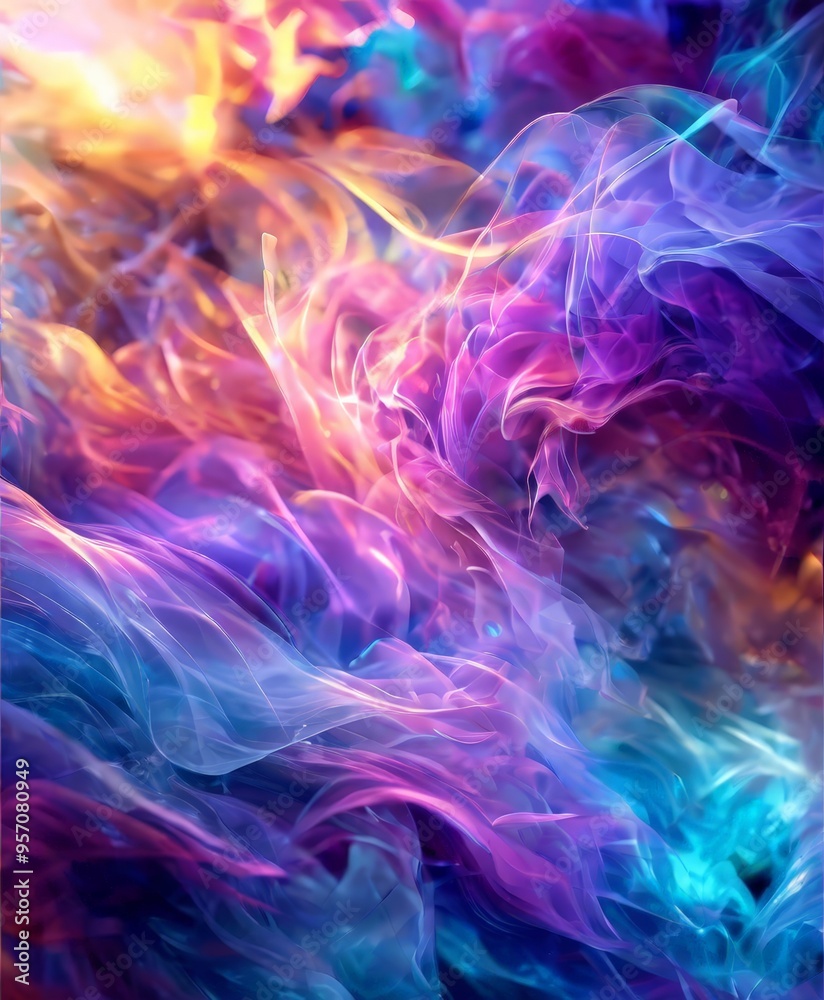 Obraz premium colorful smoke background