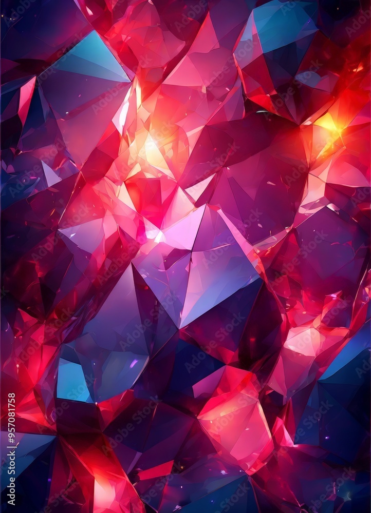 Obraz premium abstract geometric background with triangles
