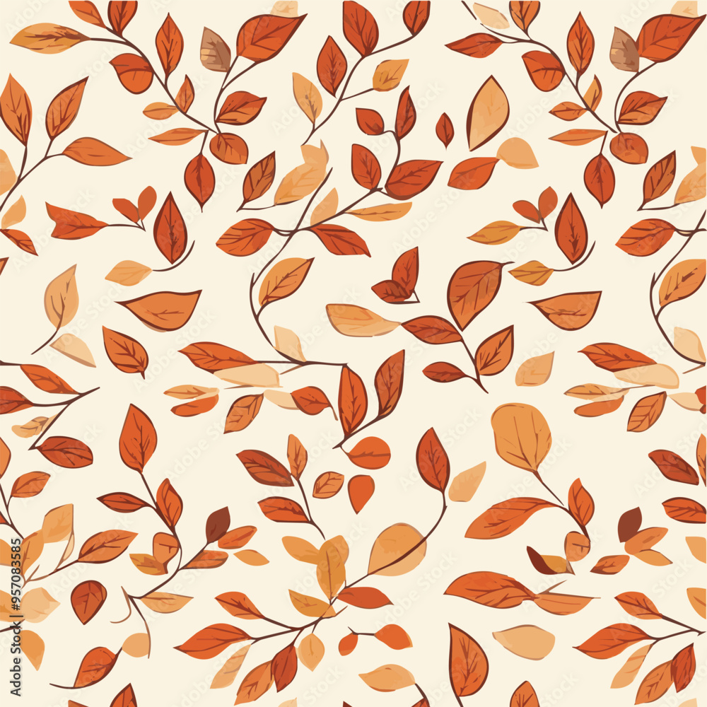 Seamless pattern with autumn leaves Seamless pattern with autumn leaves