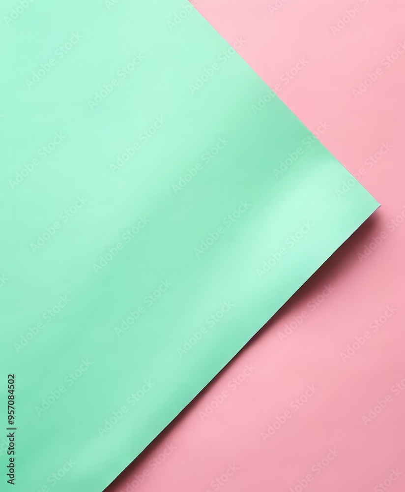 green and pink paper sheet on background green and pink paper sheet on background