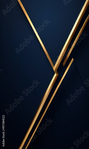 dark blue background with gold lines