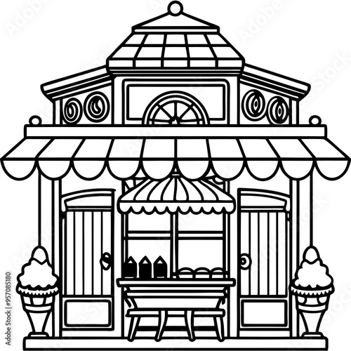 ancient greek temple vector