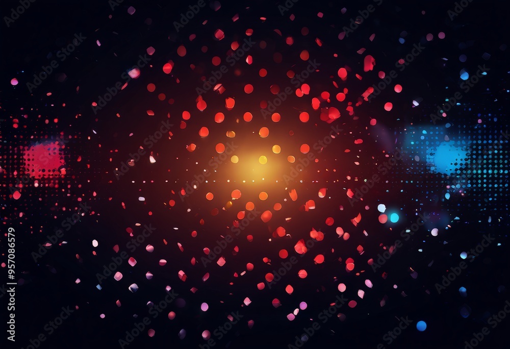 Fototapeta premium dark background with many colored circles