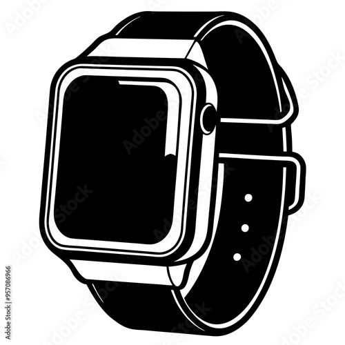 smartwatch vector, smartwatch icon. simple icon. vector illustration