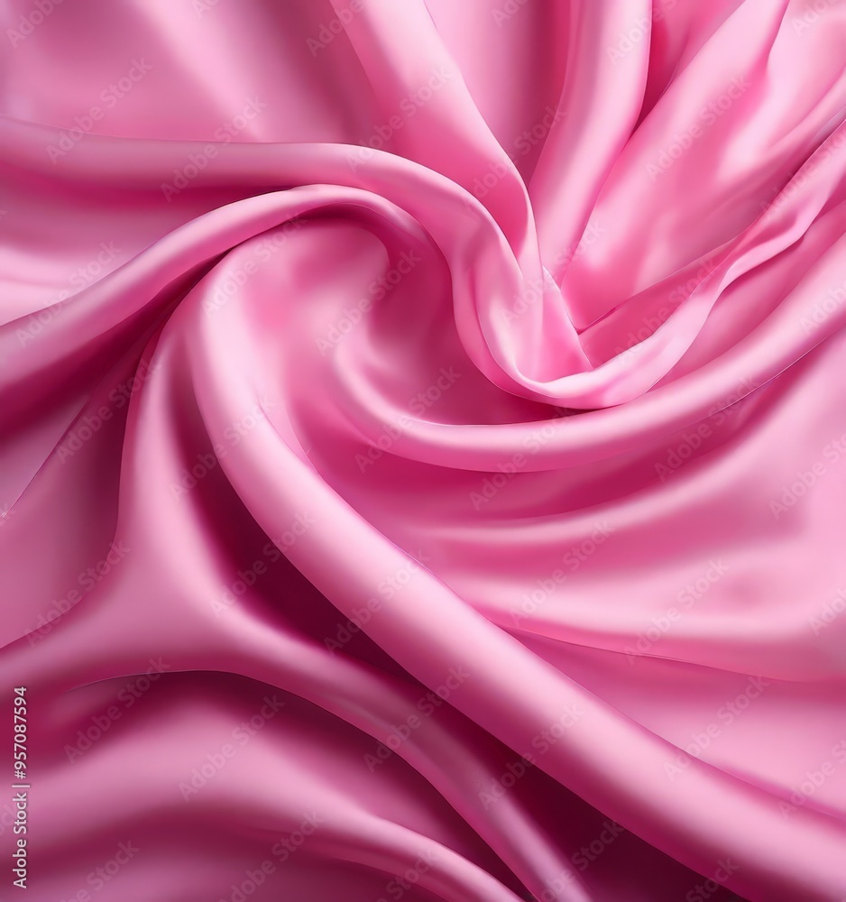 Obraz premium pink silk fabric background