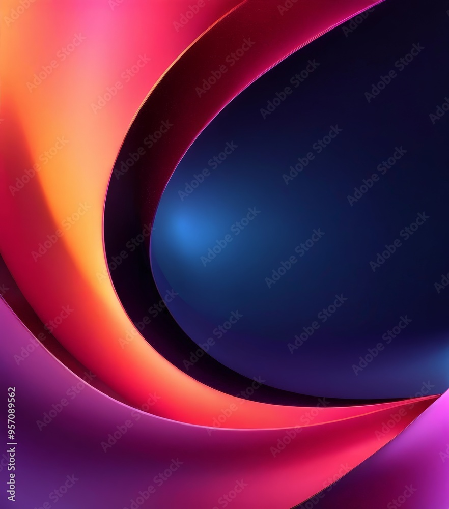 Fototapeta premium colorful abstract background with curved curve