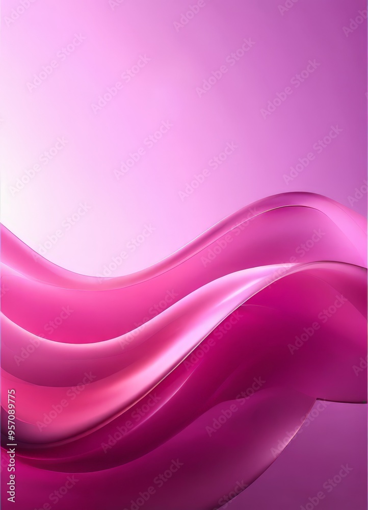Fototapeta premium abstract pink background with smooth waves