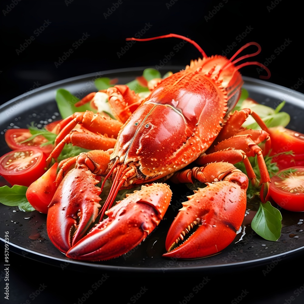 lobster on a plate