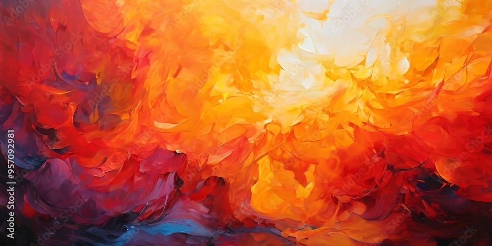 painting bright orange and yellow sunset painting bright orange and yellow sunset